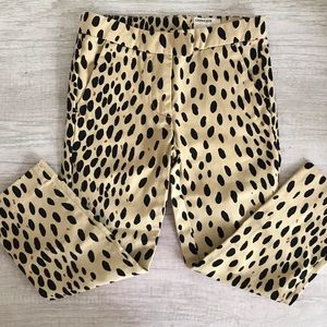 Crewcuts Girls Cheeta Print Twill pants